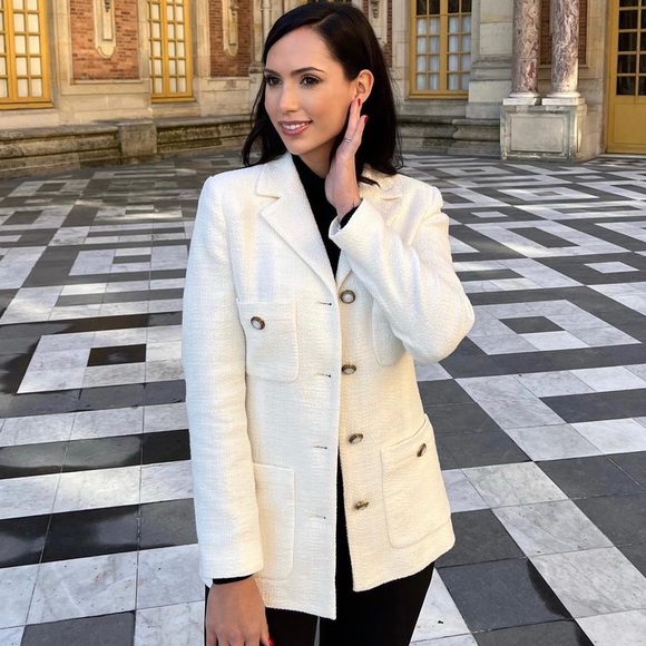 Zara tweed viral blazer - Picture 4 of 11